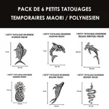 6 petits tatouages polynésien