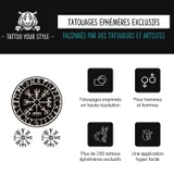 Tatouage Boussole Vegvisir Viking - Lot de 3 tatouages éphémères - visuel 7