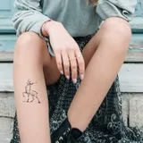 Faux tatouage cerf