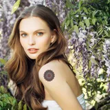 Faux tatouage mandalas coloré