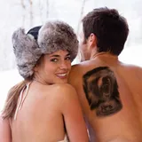 faux tatouage ours féroce