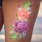 Tatouage Pivoines et roses - Lot de 3 tatouages éphémères - visuel 5