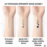 faux tatouage semi permanent developpement coeurs
