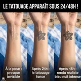 faux tatouage semi permanent developpement fleur maori
