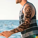 Faux tatouage sleeve manchette navire