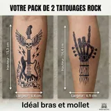 grands tatouages ephemeres musique rock
