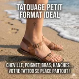 petit tatouage ephemere croix chretiennes poignet cheville cou
