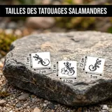 petits tatouages ephemeres salamandre maori