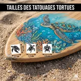 petits tatouages ephemeres tortues maori