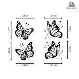 Petits papillon éphémère femme