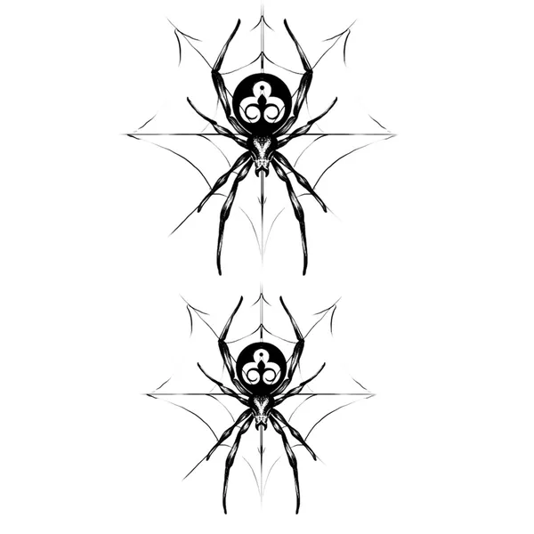 Tatouage éphémère araignée