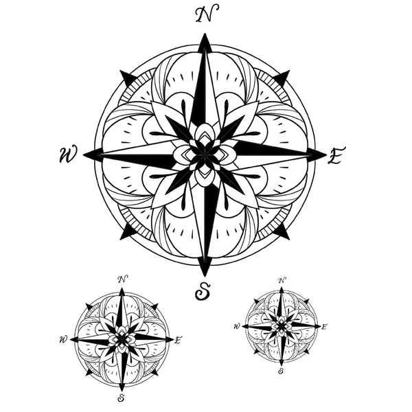 Tatouage éphémère boussoles