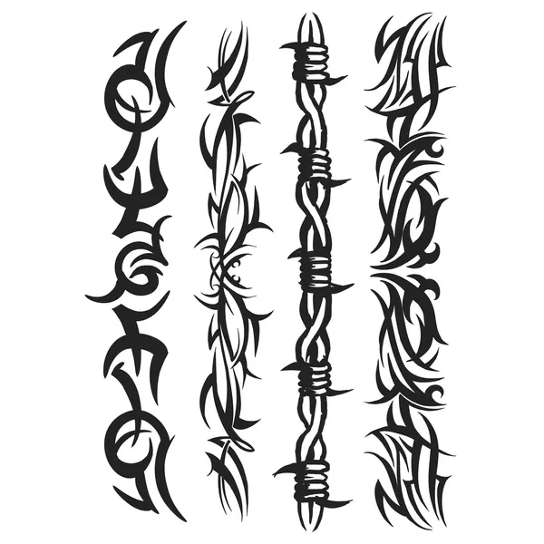 Tatouage Bracelet Tribal Bras - Lot de 3 tatouages éphémères