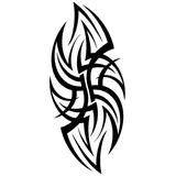 Tatouage éphémère bras tribal maori