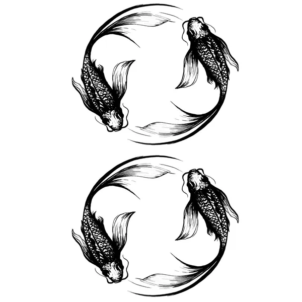 Tatouage éphémère carpe koï