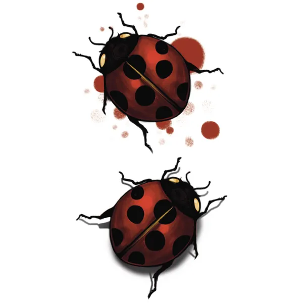 Tatouage éphémère coccinelle