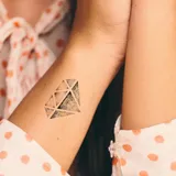Tatouage éphémère diamants