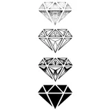 tattoo éphémère diamants