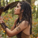 Tatouage éphémère femme Yggdrasil Viking