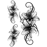 Tatouage éphémère fleur de lys