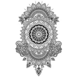 tattoo éphémère grand mandala