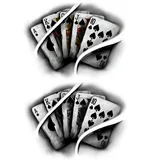 Tatouage éphémère jeu de cartes