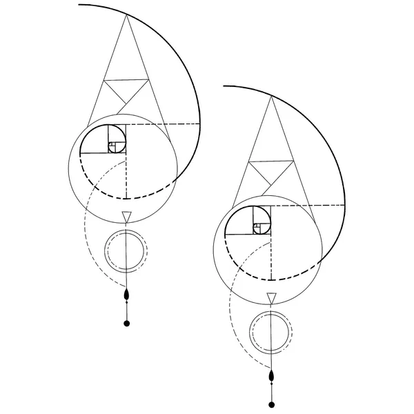 Tatouage éphémère Lignes et courbes #1