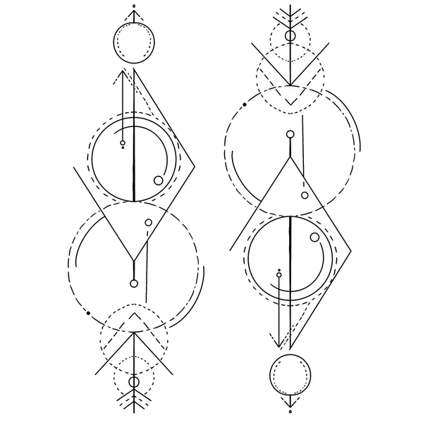 Tatouage temporaire Lignes et courbes #2