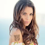 tatouage éphémère lionne réaliste