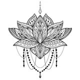 Tatouage éphémère Lotus #1
