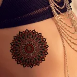 Tatouage éphémère mandalas coloré