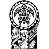 Tatouage éphémère torture maori