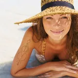 Tatouage éphémère minimaliste géométrique