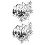 Tatouage éphémère montagne et nature