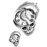 Tatouage éphémère horloge de la mort