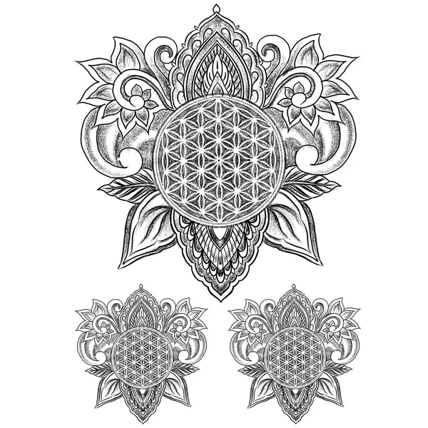 tattoo éphémère motif ornemental