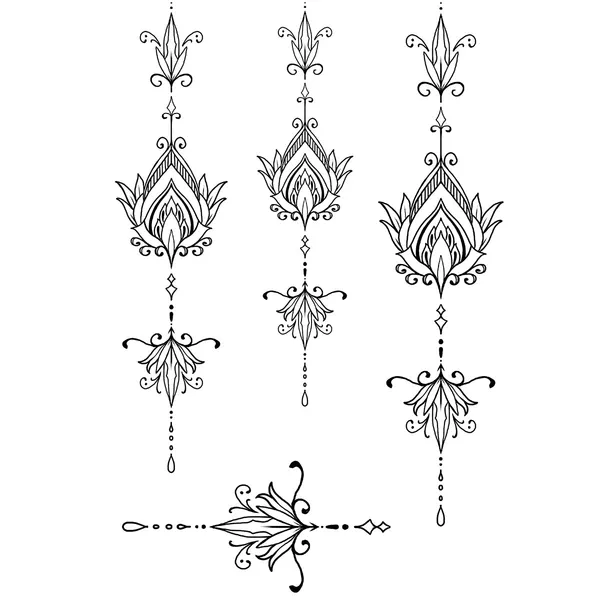 tattoo éphémère Ornements géométriques #3