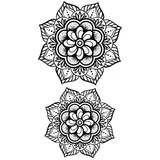 Tatouage éphémère Petits mandalas #2 - Pack