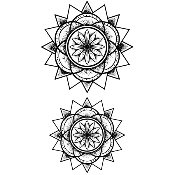Tatouage éphémère petit mandala #6