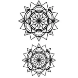 Tatouage éphémère petit mandala #6