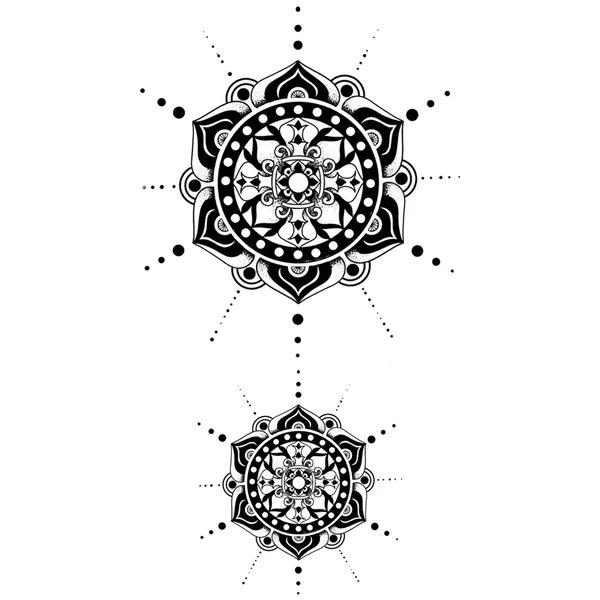 Tatouage éphémère petits mandalas #1 pack