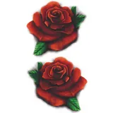 Tatouage éphémère roses rouges pack