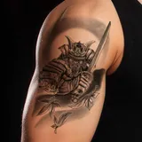Tatouage éphémère Samouraï