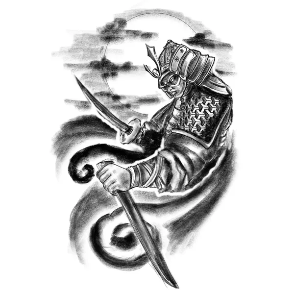 Tattoo éphémère Samurai