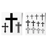 tatouage ephemere semi permanent croix chretiennes