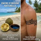 tatouage ephemere semi permanent jagua maori tortue dauphin