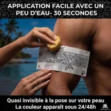 tatouage ephemere semi permanent maori application tortue dauphin