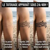 tatouage ephemere semi permanent maori developpement tortue dauphin