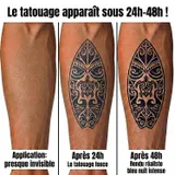tatouage ephemere semi permanent maori surf developpement tortue dauphin
