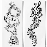 tatouage ephemere semi permanent musique partition